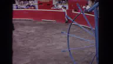 Los Angeles California USA (1962): Person In A Bull Ring