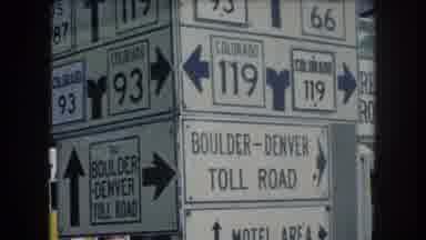 Summit County Colorado USA (1962): The Buses Are Standing In The Stopping And Bus