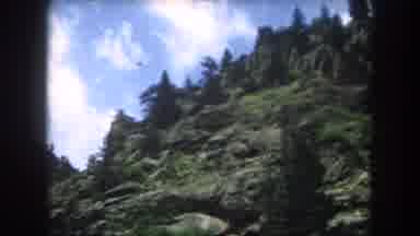 Summit County Colorado USA (1962): Mountainside And Blue Sky With Clouds With
