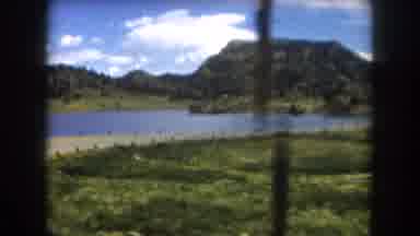 Summit County Colorado USA (1962): A Landscape With A Lake Road Hills And Meadows