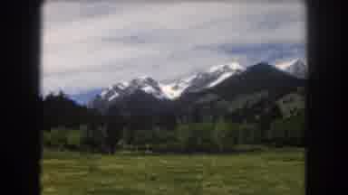 Summit County Colorado USA (1962): View Of Green Mountain Scenery And Snow Covered