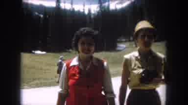 Summit County Colorado USA (1962): Nature Watching Women In Old Home Video In The