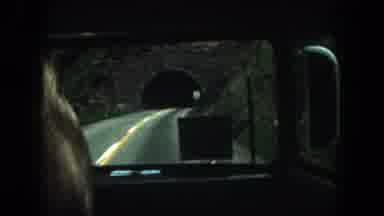 Summit County Colorado USA (1962): View From Front Window Of Bus As It Travels