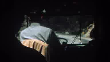Summit County Colorado USA (1962): Someone Driving A Bus With A View Down A