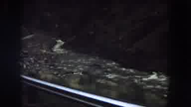 Summit County Colorado USA (1962): Driving Down Road Looking Over Guard Rail At