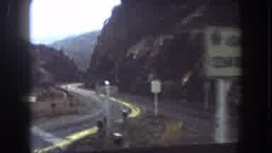 Summit County Colorado USA (1962): Some Form Of Transportation Traveling Down