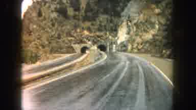 Summit County Colorado USA (1962): Approaching View Of Mountain Road Tunnel On A