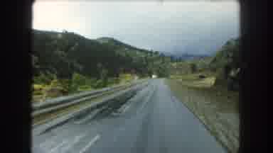 Summit County Colorado USA (1962): Approaching View Of Mountains And Green Trees