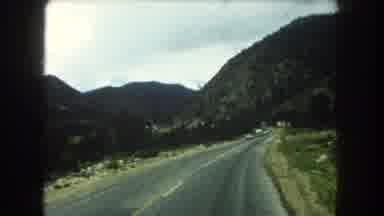 Summit County Colorado USA (1962): Driving In A Mountain Highway