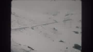 Summit County Colorado USA (1962): Old Video Of Traveling Along A Snowy Road On A