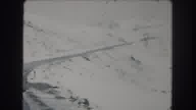 Summit County Colorado USA (1962): Old Footage Of A Snowy Road