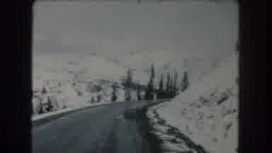 Summit County Colorado USA (1962): Winter Road Trip In The Snowy Mountains In A