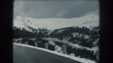 Summit County Colorado USA (1962): Dangerous Mountain Top Drive In Winter