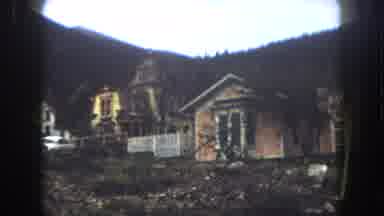 Summit County Colorado USA (1962): Several Houses Filmed From Down A Hill Very
