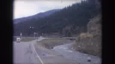 Winter Park Colorado USA (1962): Riding In A Car On A Highway With Exit Ramp And