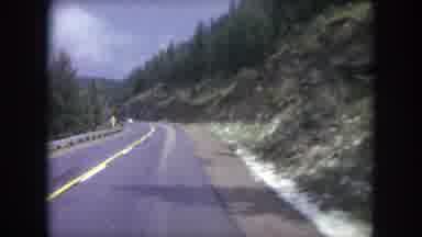 Winter Park Colorado USA (1962): Driving Along A Mountain Highway