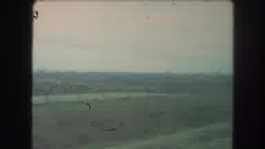 Winter Park Colorado USA (1962): 35mm Film Of A Flat Farmland Seen From A Car Or