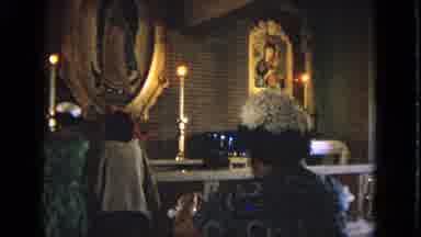 Barrington Illinois USA (1963): Older Person In A Church Like Setting Looking At