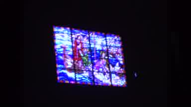 Barrington Illinois USA (1963): Jesus Calms The Storm At Sea Stained Glass Window