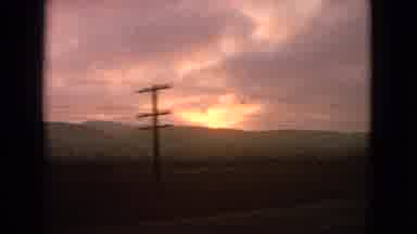 Barrington Illinois USA (1963): First A View Of Cloud Covered Sun Hanging Low