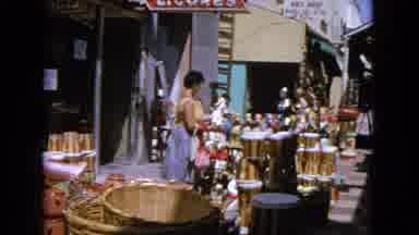 Barrington Illinois USA (1963): Fashionably Dressed Retro Style Lady Shopping In