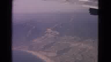 Barrington Illinois USA (1963): View From Airplane Window During Flight Showing