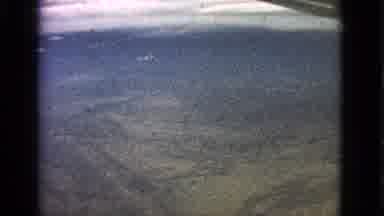 Barrington Illinois USA (1963): Old Aerial Footage From Plane Window Of Desert