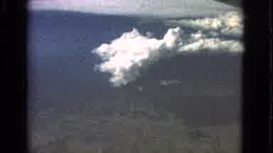 Barrington Illinois USA (1963): Airplane In The Sky Surrounded By Clouds