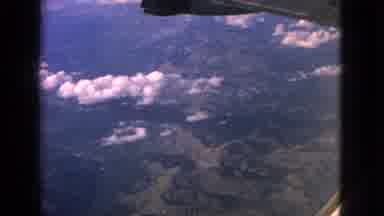 Barrington Illinois USA (1963): View From Airplane Of Wide Mountains In Summertime