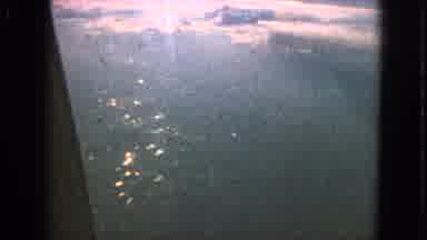 Barrington Illinois USA (1963): City Lights Shining At Night From The View Of An