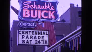 Barrington Illinois USA (1963): Neon Sign That Looks To Be For A Club In Town