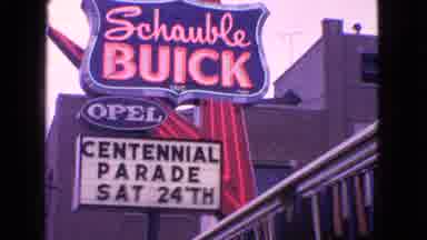 Barrington Illinois USA (1963): Schauble Buick Centennial Parade