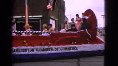 Barrington Illinois USA (1963): Floats In Parade With Cars And Beauty Queens