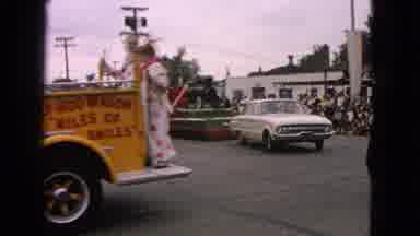 Barrington Illinois USA (1963): Cars Roaming Around The Morning Of A Parade With