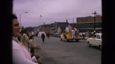 Barrington Illinois USA (1963): Procession Of Cars Carrying Trailers In An