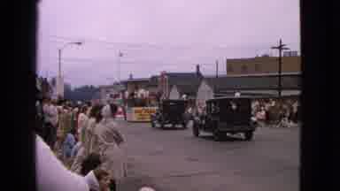Barrington Illinois USA (1963): Guys Driving In Old Car In Parade