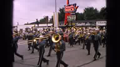 Barrington Illinois USA (1963): Many People Watching Parade