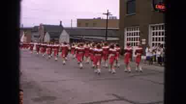 Barrington Illinois USA (1963): People Gather On The Street To Watch And Enjoy The