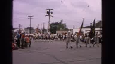 Barrington Illinois USA (1963): Parade Marches Down The Street As People Watch