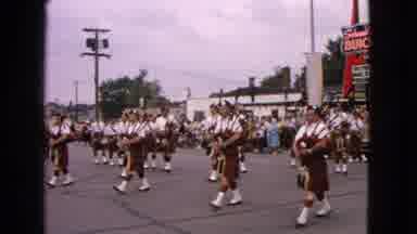 Barrington Illinois USA (1963): Marching Band Performs At Parade