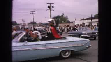 Barrington Illinois USA (1963): The Master Of Ceremonies Waves To Onlookers In The