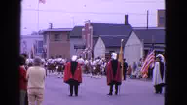 Barrington Illinois USA (1963): People Lined Up Ready To Start A Parade As