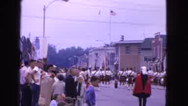 Barrington Illinois USA (1963): Parade With Participants Stopped In Middle Of