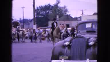 Barrington Illinois USA (1963): Parade With Fancy Cars People On Horses And A