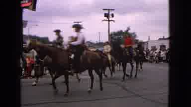 Barrington Illinois USA (1963): Cops Ride On Horseback