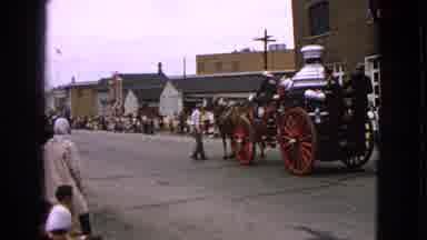 Barrington Illinois USA (1963): A Beautiful Chariot And A Vehicle Are Moving On