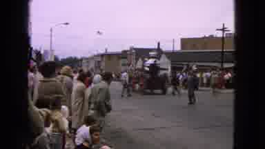 Barrington Illinois USA (1963): 4th Of July Parade In Town With Red White And Blue