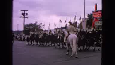 Barrington Illinois USA (1963): Uniformed Men Riding Horses In Close Quarter Drill