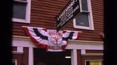 Barrington Illinois USA (1963): Langendorf Sign Welcome Aug 22 Marking 100 Years