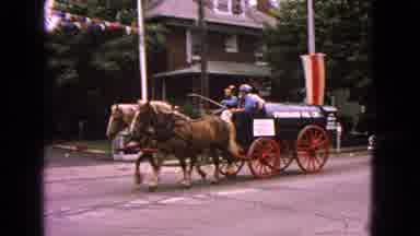 Barrington Illinois USA (1963): The Person Is Doing A Horse Riding In The Road